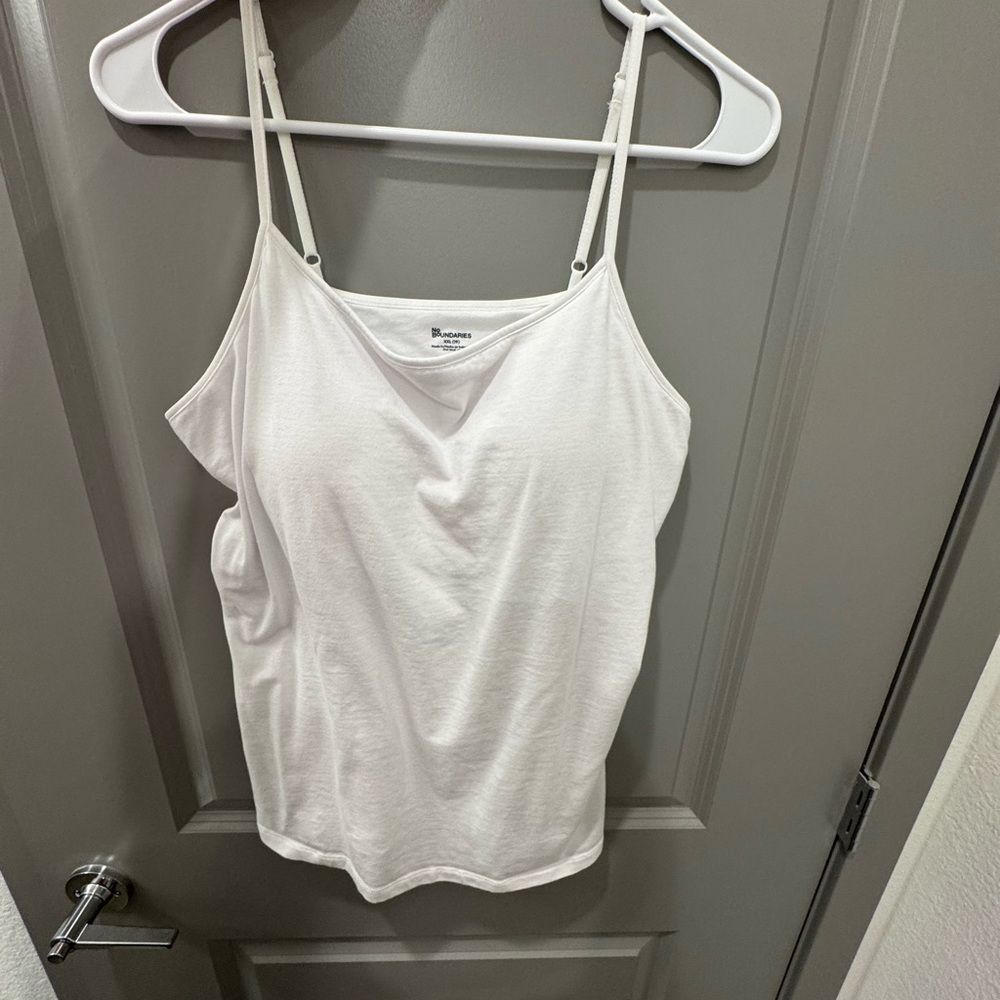 No Boundaries White Spaghetti Strap Camisole